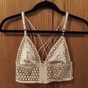 Victoria’s Secret Starburst Triangle Bra Champagne